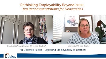 An Untested Factor - Signalling Employability To Learners - Edalex Video Interview