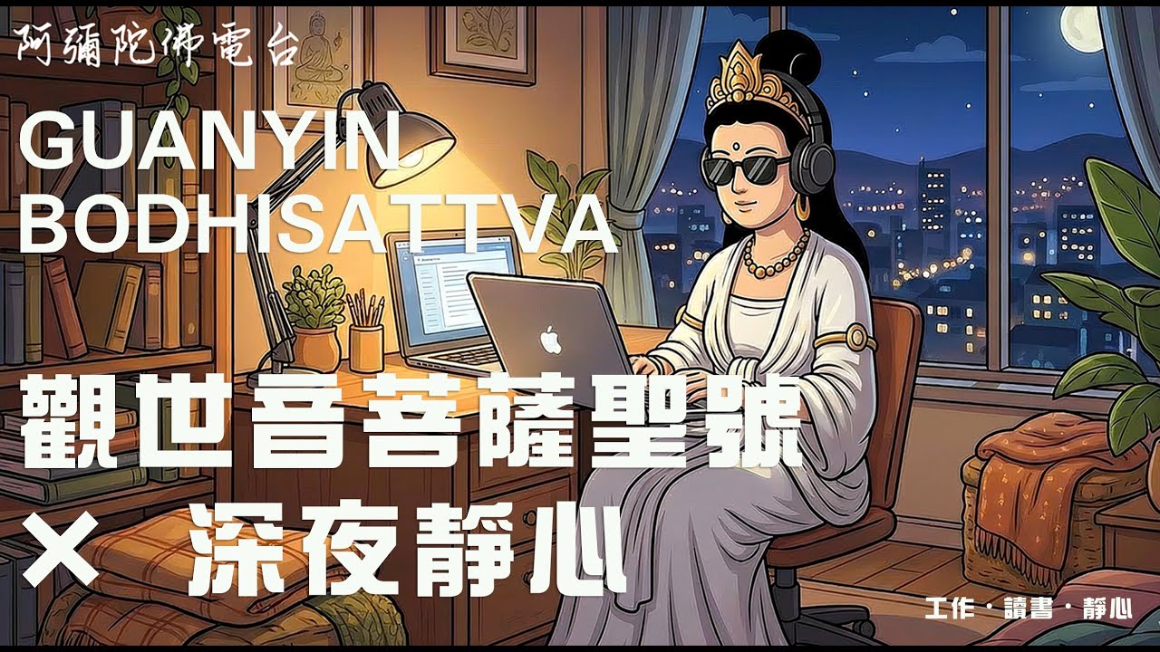觀世音菩薩聖號×深夜靜心｜LoFi 靜心・助眠放鬆｜α波氛圍音樂｜睡前放鬆・好好睡一晚 (Deep Sleep Mantra)放鬆・助眠・冥想｜40分鐘