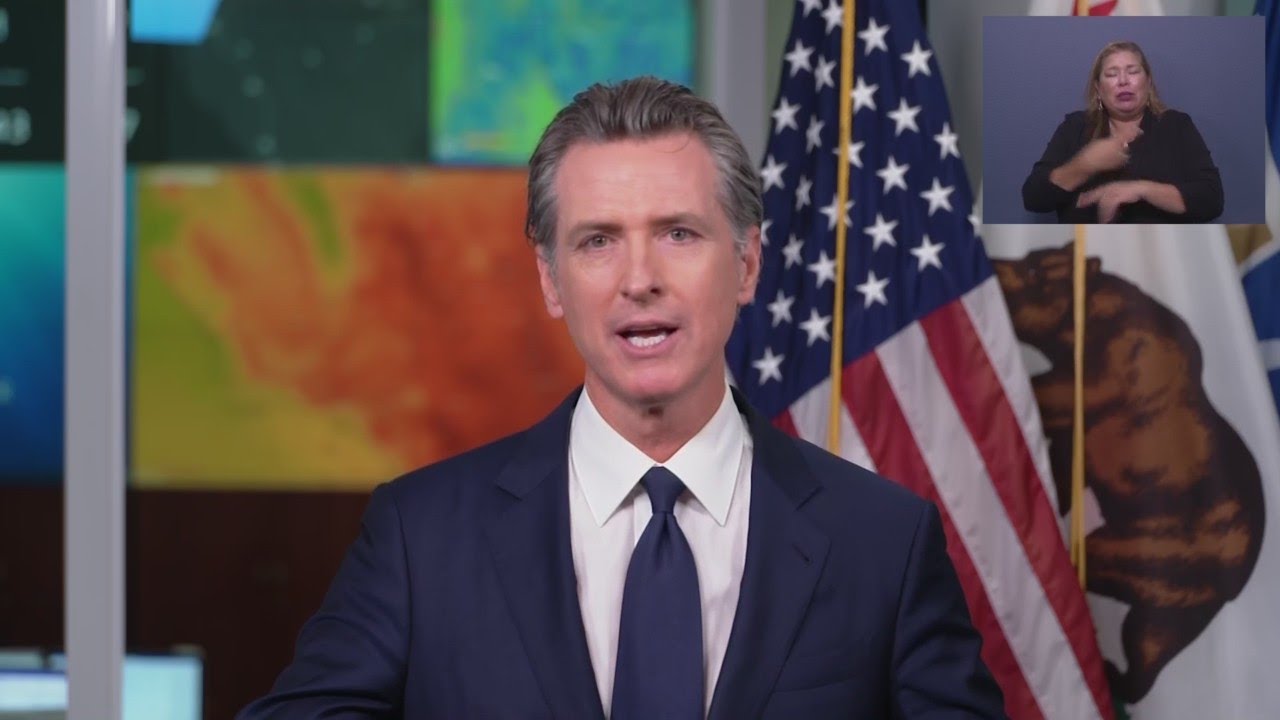 Newsom discusses Labor Day weekend heat wave plan - YouTube