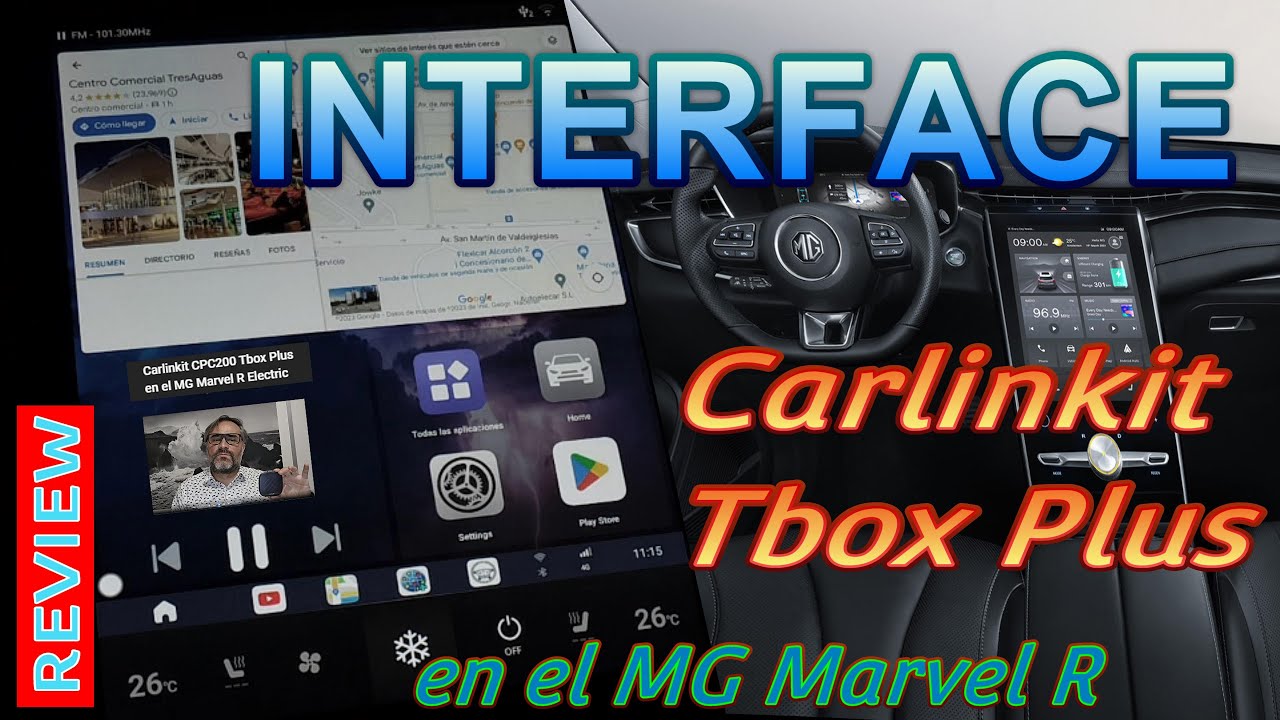Carlinkit CPC200 Tbox Plus INTERFACE, en el MG Marvel R Electric - YouTube