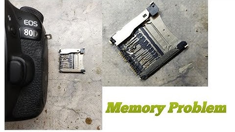 Canon 80D Memory card Not Working || Memory Holder Change