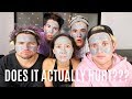 Roommates try most painful face mask