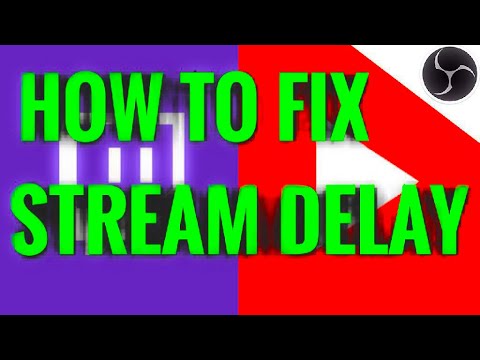 HOW TO FIX STREAM DELAY FOR YOUTUBE/TWITCH ON OBS (QUICK+EASY