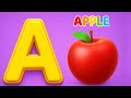 A is for Apple 🍎| ABC Song | Phonics Rhyme | Kids Cartoon Learning for Toddlers | Fun Alphabets