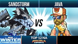 Special Pick:  Sandstorm vs Java - Top 12 - Winter Championship 2021 - NA 1v1