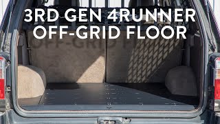 3rd Gen 4Runner OffGrid Modular Drawer System Floor Install