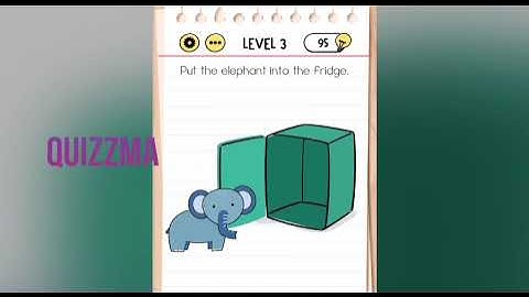 Brain Test Level 3 Answer | Put the elephant into the fridge