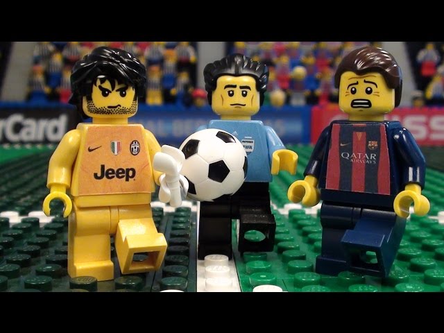 Lego minifigure football player champion