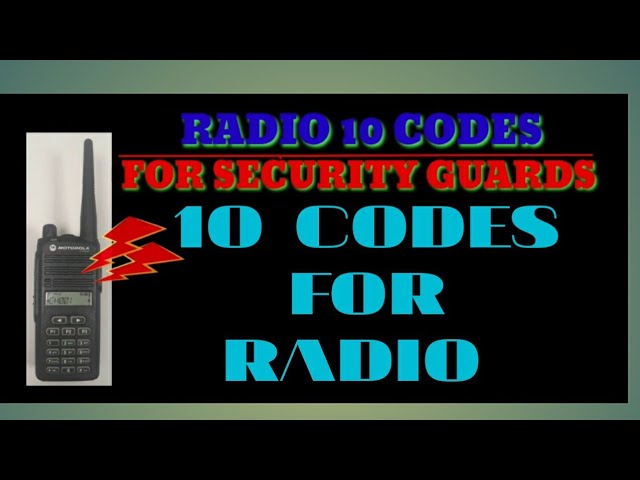 10 Codes For Security Guard By Romeo Oscar Phil Youtube