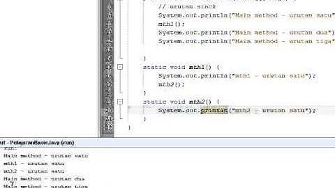 Basic Java 15 pelajaran stack, try catch, exception