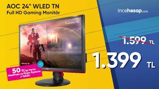 Yüksek Fiyatlara İnat Yaşasın İncehesap - Aoc 24 Wled Tn Full Hd Gaming Monitör