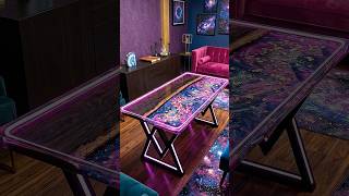 Incredible DIY Glowing Galaxy Epoxy Table Process 🌌