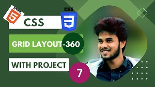 CSS Grid Layout in Bangla From Beginner to Pro || Best Css Grid tutorial with project(বাংলা)Tutorial