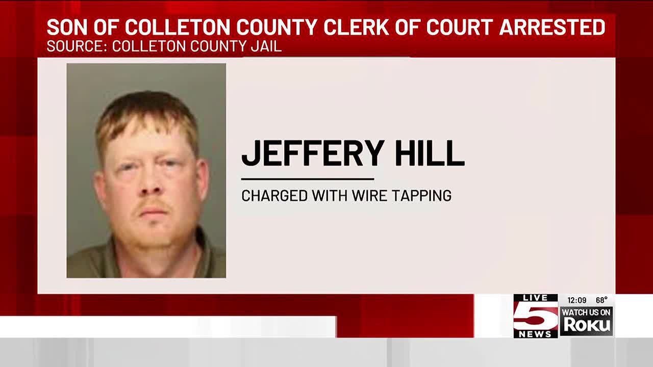 VIDEO: Colleton County clerk of court’s son arrested on wiretapping charge