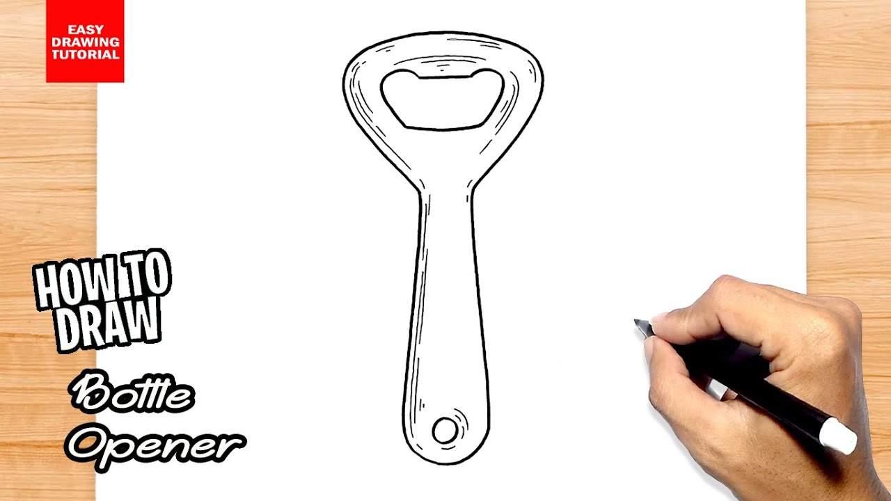 How to draw Bottle Opener 