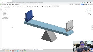 First Class Lever (Parallel Mate and Limits) - Day 57 of 100 OnShape Journey