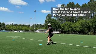 Z Pattern Cone Drill: Sprint, Drop Step, Crossover | X3 Performance