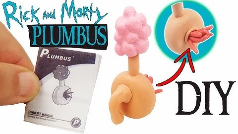 HOW TO MAKE A PLUMBUS TUTORIAL Rick and Morty VR DIY craft polymer clay miniature