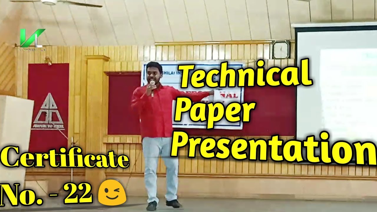 how to do paper presentation in engineering colleges
