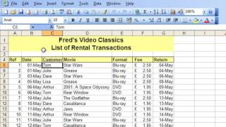 Microsoft Excel Tutorial for Beginners #26   Database Pt 2   Freeze & Split Table Navigation