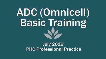 Omnicell Basic Training PHC 2016