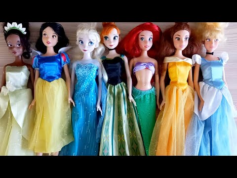 Disney Princess Doll Makeover ~ DIY Miniature Ideas for Barbie   Wig, Dress, Faceup, and More! DIY