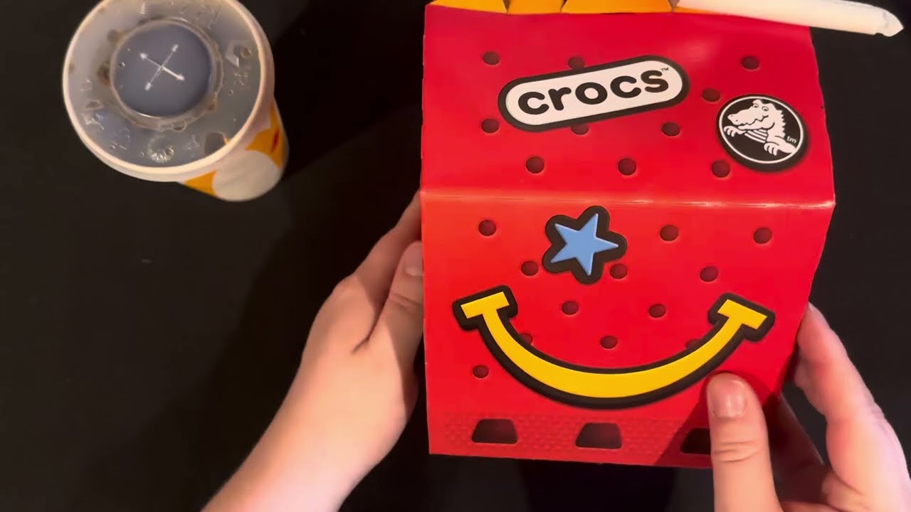 McDonald’s Crocs Happy Meal | Whispered ASMR | Eating Sounds