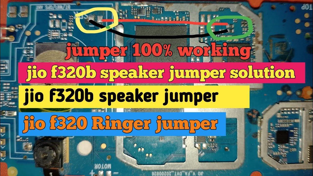 Jio f320b speaker jumper solution || jio f320 Ringer jumper || jio f320b speaker jumper