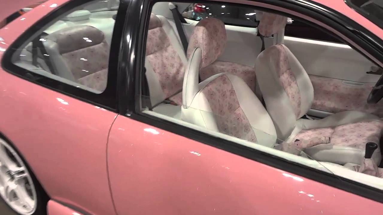 1993 Civic With Sparkly Pink Paint Job And Pink Interior YouTube
