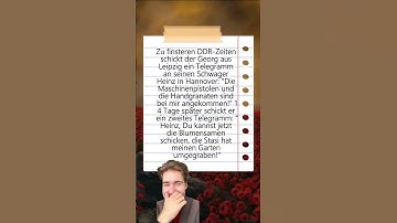 Telegramm aus der DDR: Blumen oder Waffen? 🌸🔫😂#DDR  #DDRHumor #OstblockWitze #PolitikWitz #Satire