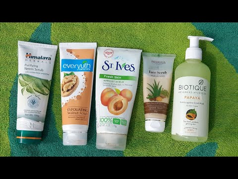 Top 5 affordable face scrub review, face scrub for summers & winters &  monsoon for every skin type