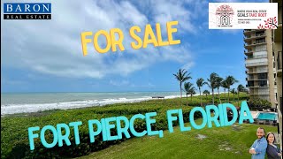 Beach Front Ocean Condo 2 bed 2 bath Fort Pierce Florida Treasure Coast Real Estate