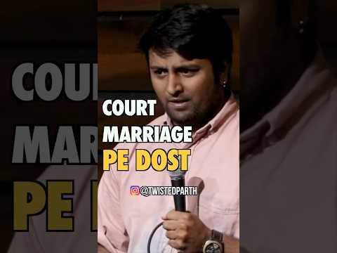 Court marriage pe dost😊 #shortsvideo #hindumuslimlovestory #youtubeshort