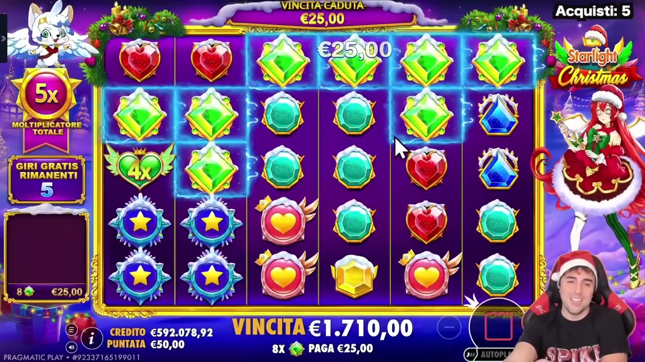 SPIKE SLOT 🔴   La STARLIGHT CHRISTMAS ❄️🎰 a BET MAX  + Acquisti BONUS 💰   🎄DICEMBRE DI FUOCO 202