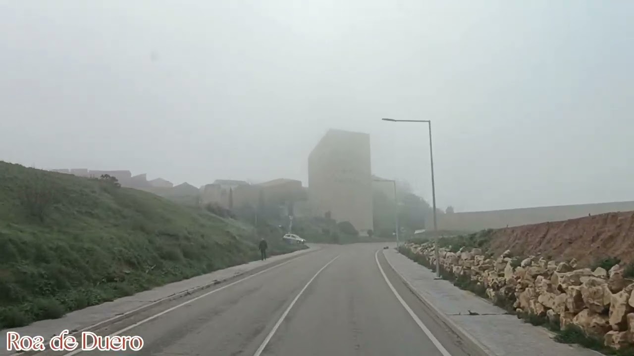 Road BU130, BU134, BU132, Sotillo de la Ribera, La Horra, Roa, Village in Spain, 