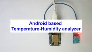 Android based Temperature-Humidity analyzer | IOT Thermostat | Arduino project screenshot 2