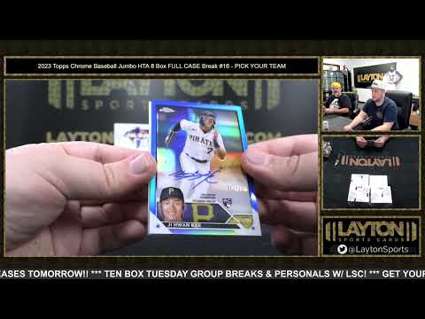 2023 Topps Chrome Baseball Jumbo HTA 8 Box FULL CASE Break #16   PICK YOUR TEAM