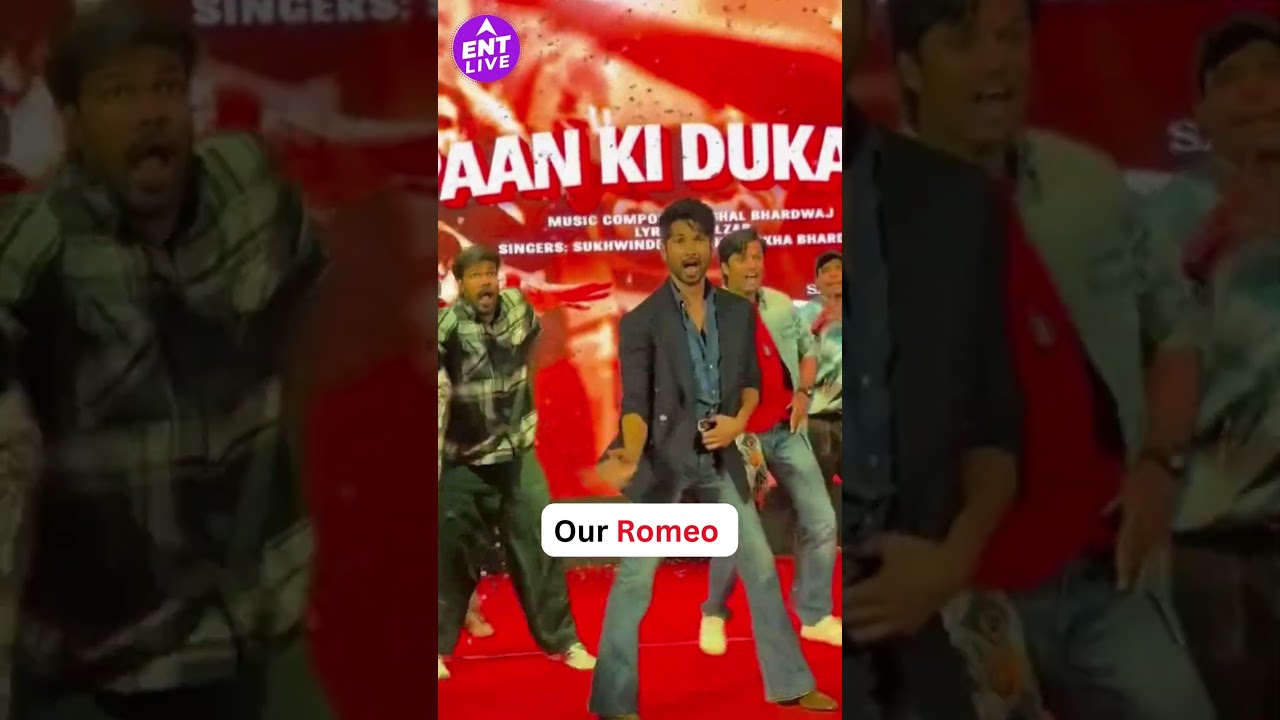 Shahid Kapoor delivered a power-packed dance performance during the launch of O Romeo