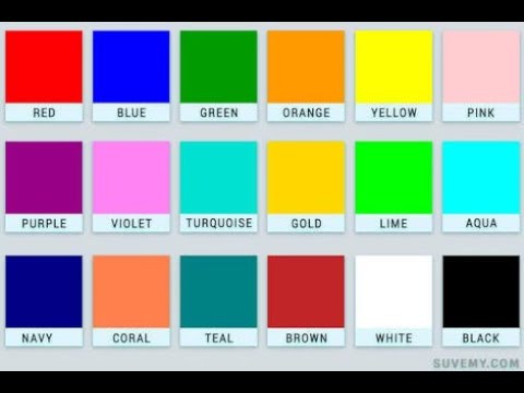 Colours name|Vocabulary|Colours name english to urdu|Colours name with