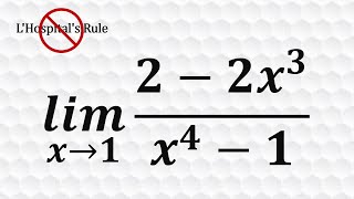 Limit Using difference of two cubes, squares.