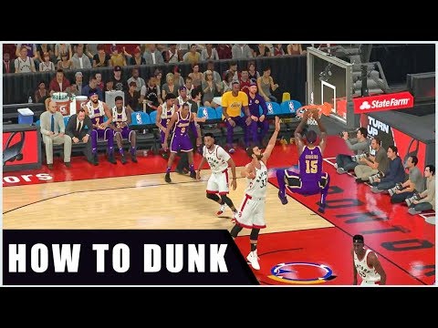NBA 2K20 how to dunk