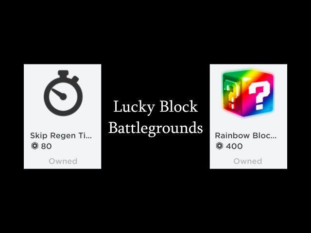 Rainbow pack (Lucky Block Battlegrounds) : r/roblox