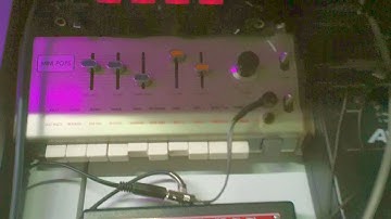 Korg minipops 7 drives eurorack with homemade LDR2Gate module (video 2)
