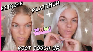 EASY DIY EXTREME PLATINUM ROOT TOUCH UP 🥰 NO BRASSY HAIR COLOR 🤩 AFFORDABLE DO AT HOME 😍