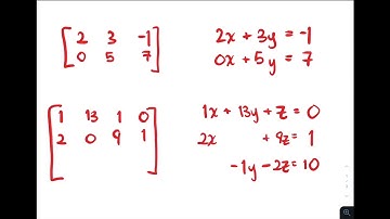 Finite Math: Augmented Matrices and RREF