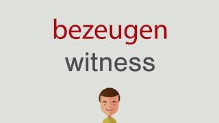 Wie Heißt Bezeugen Auf Englisch
