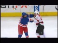 31912 rangers devils with three fights off opening faceoff