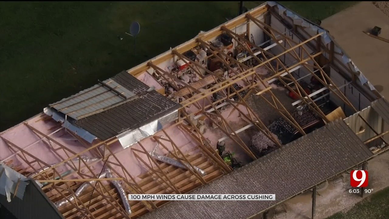 Cushing Cleaning Up After 98 Mph Winds Tore Through City