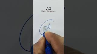 AG Short Signature| Initial Signature #signature @Satish.Calligraphy AG Short Signature| Initial Signature #signature @Satish.Calligraphy