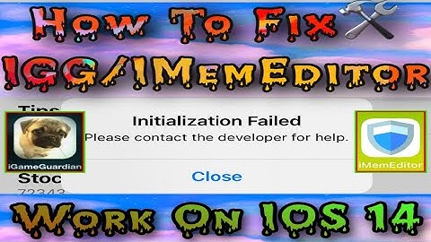 How To Fix IGG/IMemEditor On IOS 14 Working 100%[LengZz]